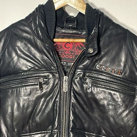 Coogi leather coat - Picture 2 of 14